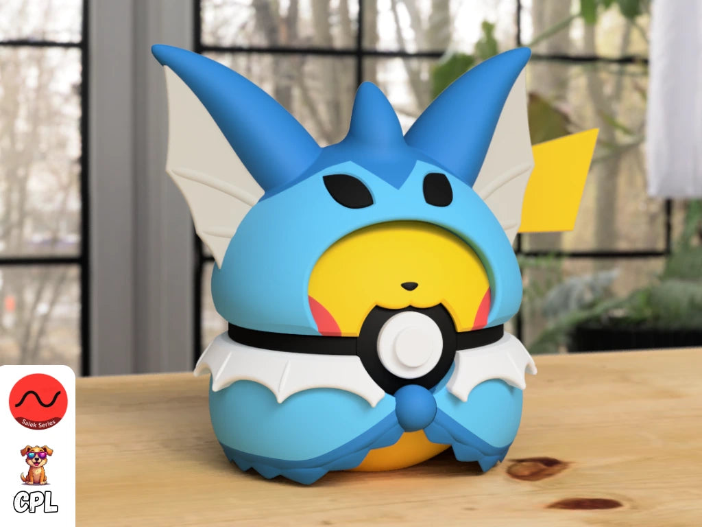 #0025 Poncho Pikachu - Vaporeon