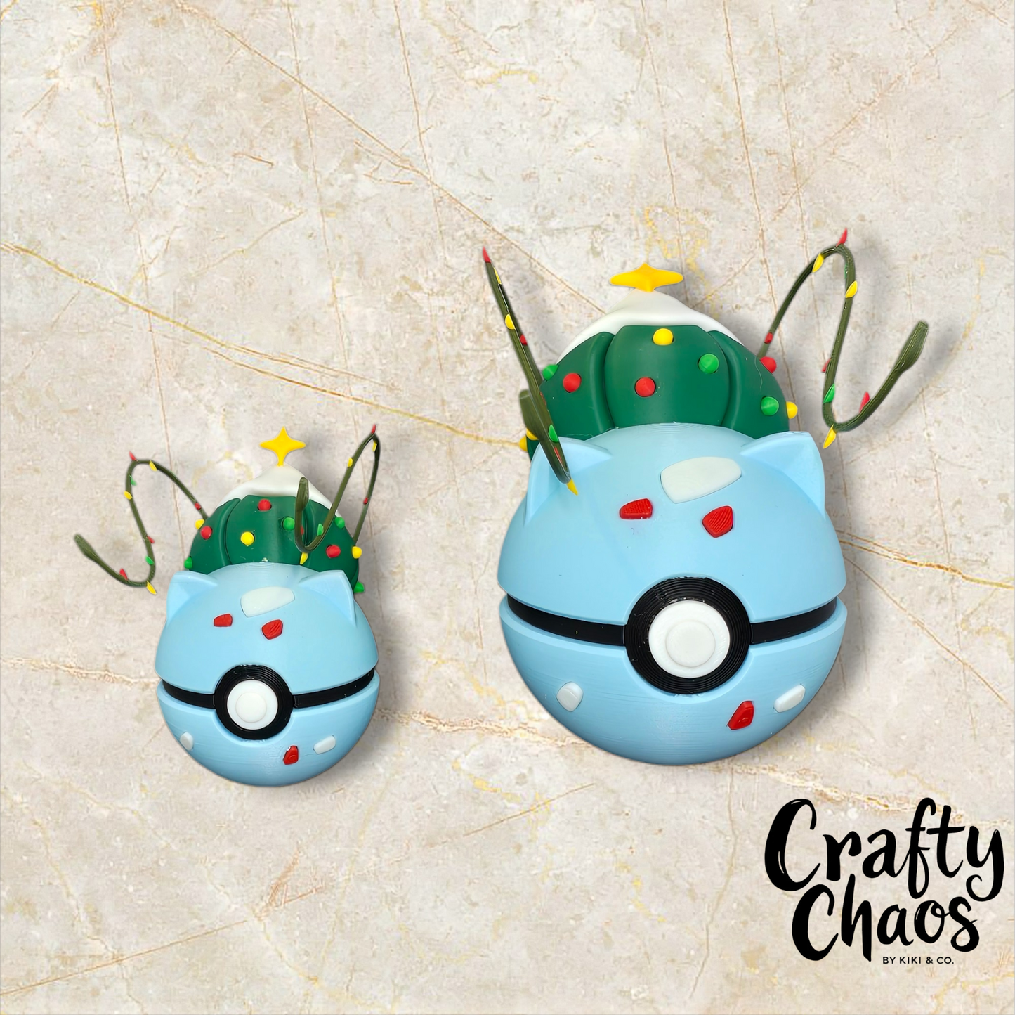 #0001 Christmas Bulbasaur