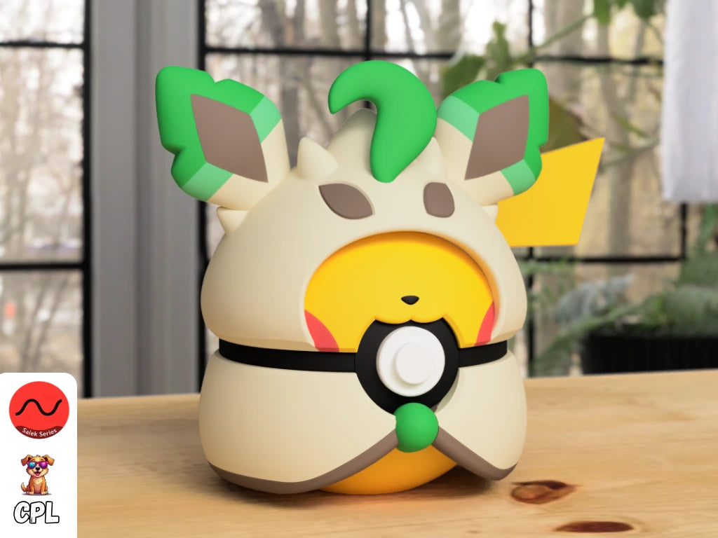 #0025 Poncho Pikachu - Leafeon