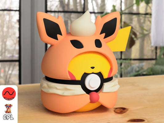 #0025 Poncho Pikachu - Flareon
