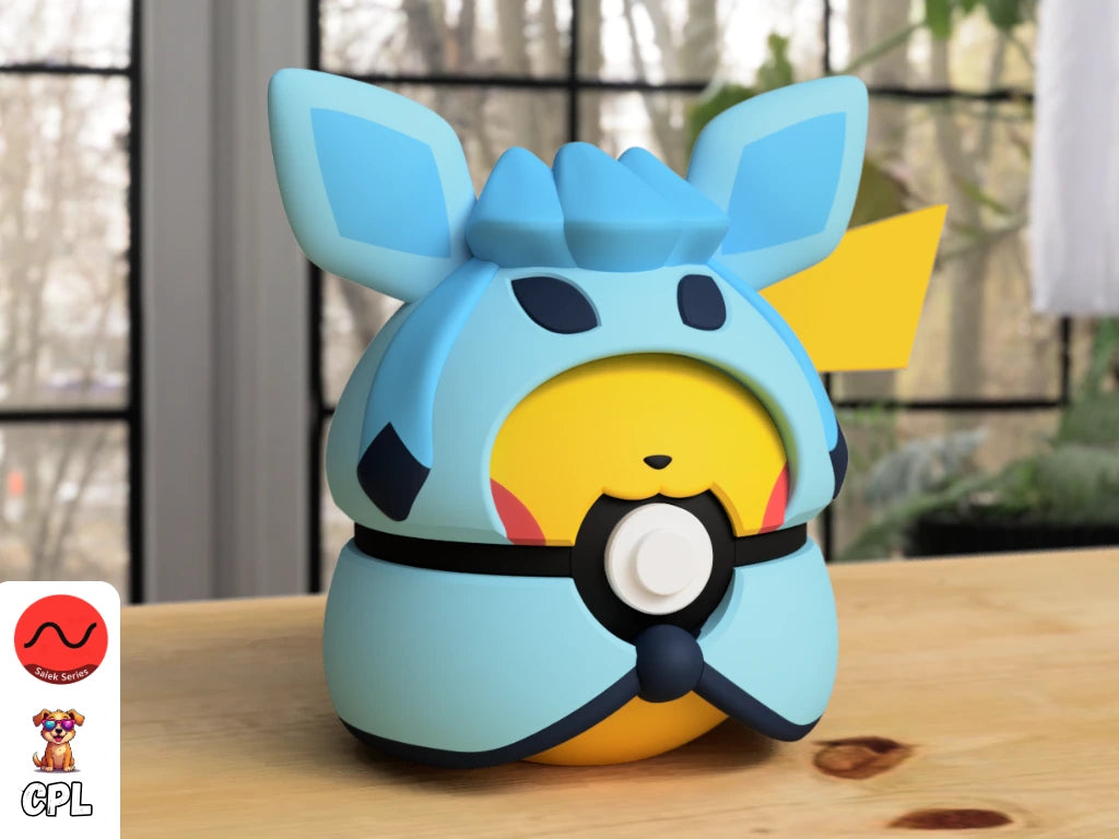 #0025 Poncho Pikachu - Glaceon